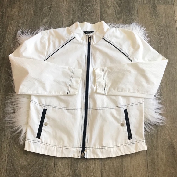 Index Jackets & Blazers - Index white zipper jacket